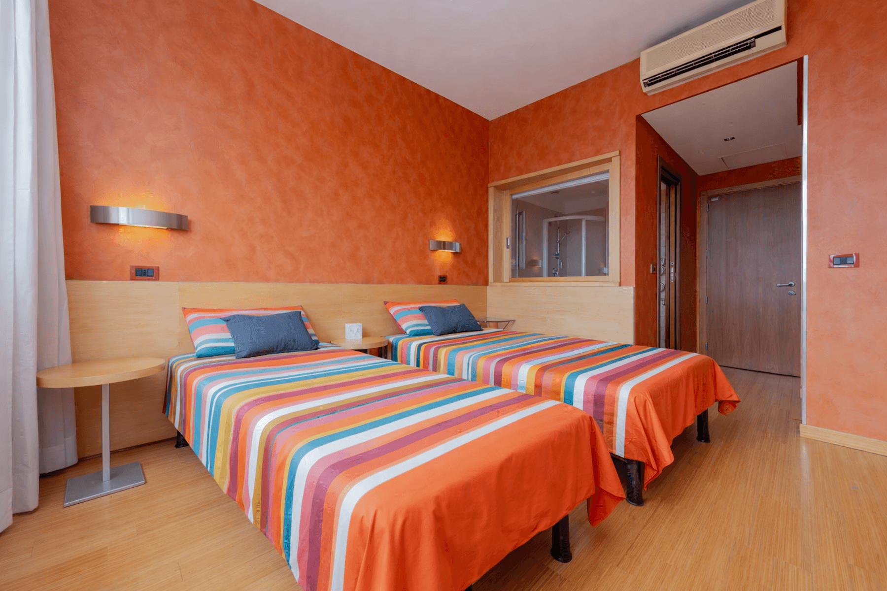 Posto letto in doppia con bagno privato e clima